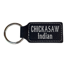 Load image into Gallery viewer, Keychain - Rectangle - Chickasaw Indian - Leather