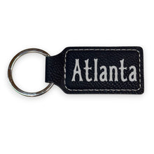 Load image into Gallery viewer, Keychain - Rectangle - Atlanta - Leather