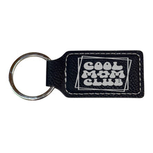 Load image into Gallery viewer, Keychain - Rectangle - Cool Mom Club - Leather