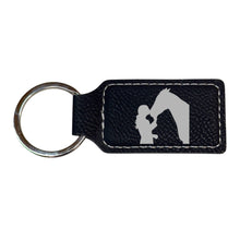 Load image into Gallery viewer, Keychain - Rectangle - Horse Girl - Leather