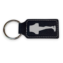 Load image into Gallery viewer, Keychain - Rectangle - Leg Lamp - Leather