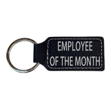 Load image into Gallery viewer, Keychain - Rectangle - Employee of the month - Leather