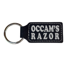 Load image into Gallery viewer, Keychain - Rectangle - Occams Razor - Leather