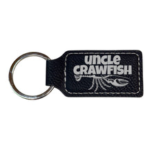 Load image into Gallery viewer, Keychain - Rectangle - Uncle Crawfish - Leather