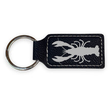 Load image into Gallery viewer, Keychain - Rectangle - Crawfish - Leather