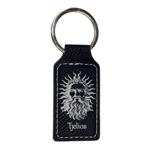 Load image into Gallery viewer, Keychain - Rectangle - Helios God of the Sun - Leather