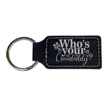 Load image into Gallery viewer, Keychain - Rectangle - Whos your Crawdaddy - Leather
