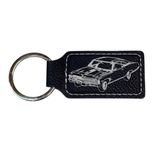 Load image into Gallery viewer, Keychain - Rectangle - Impala - Leather