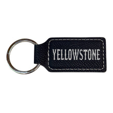 Load image into Gallery viewer, Keychain - Rectangle - Yellowstone - Leather