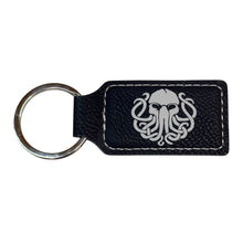 Load image into Gallery viewer, Keychain - Rectangle - Cthulhu - Leather