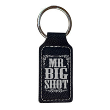 Load image into Gallery viewer, Keychain - Rectangle - Mr Big Shot - Leather