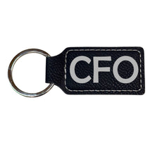 Load image into Gallery viewer, Keychain - Rectangle - CFO - Leather