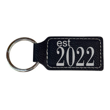 Load image into Gallery viewer, Keychain - Rectangle -  Est 2022 - Leather