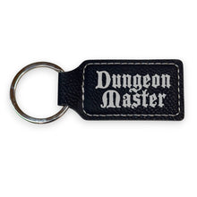 Load image into Gallery viewer, Keychain - Rectangle - Dungeon Master - Leather
