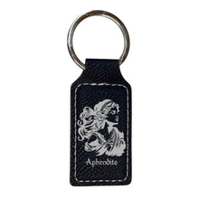 Load image into Gallery viewer, Keychain - Rectangle - Aphrodite - Leather