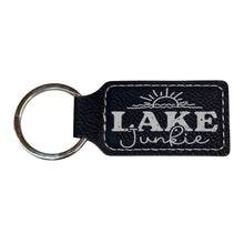 Load image into Gallery viewer, Keychain - Rectangle - Lake Junkie - Leather