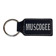 Load image into Gallery viewer, Keychain - Rectangle - Muscogee - Leather