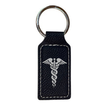 Load image into Gallery viewer, Keychain - Rectangle - Pharmaceutical Hermes - Leather