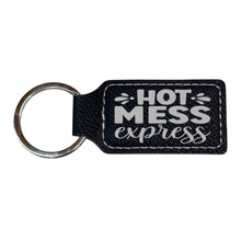 Load image into Gallery viewer, Keychain - Rectangle - Hot Mess Express - Leather