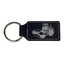 Load image into Gallery viewer, Keychain - Rectangle - Steamroller - Leather