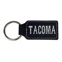 Load image into Gallery viewer, Keychain - Rectangle - Tacoma - Leather