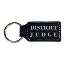 Load image into Gallery viewer, Keychain - Rectangle - District Judge - Leather