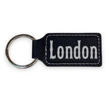 Load image into Gallery viewer, Keychain - Rectangle - London - Leather
