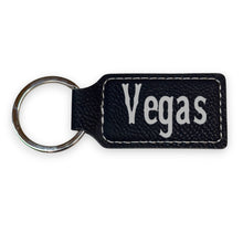 Load image into Gallery viewer, Keychain - Rectangle - Vegas - Leather