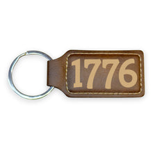 Load image into Gallery viewer, Keychain - Rectangle - 1776 - Leather