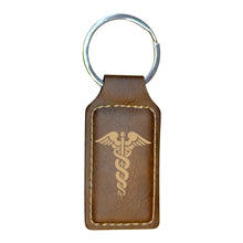 Load image into Gallery viewer, Keychain - Rectangle - Pharmaceutical Hermes - Leather