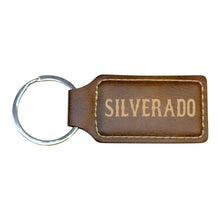 Load image into Gallery viewer, Keychain - Rectangle - Silverado - Leather