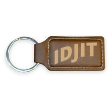 Load image into Gallery viewer, Keychain - Rectangle - Idjit - Leather
