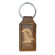 Load image into Gallery viewer, Keychain - Rectangle - Ares - Leather