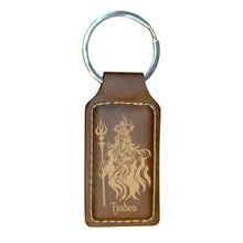 Load image into Gallery viewer, Keychain - Rectangle - Hades God of the Underworld - Leather
