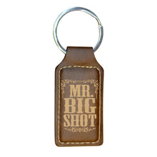 Load image into Gallery viewer, Keychain - Rectangle - Mr Big Shot - Leather