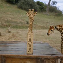 Load image into Gallery viewer, Bookmark - PERSONALIZED - Giraffe