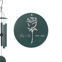 Load image into Gallery viewer, Wind Chime - Rose - PERSONALIZED - powder coated