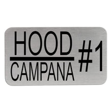 Load image into Gallery viewer, Hood Name Plates - Restaurant Hood Plates for the kitchen