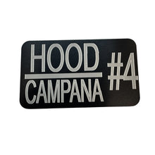 Load image into Gallery viewer, Hood Name Plates - Restaurant Hood Plates for the kitchen