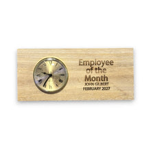 Load image into Gallery viewer, Clock - Cedar Picket - PERSONALIZED - Employee of the Month - 12x5 Inches
