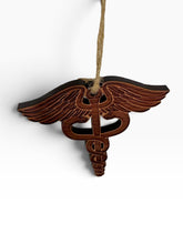 Load image into Gallery viewer, Ornament - Medical Caduceus - 4 x 3.5 inches