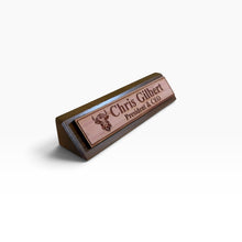 Load image into Gallery viewer, Desk Wedge Name Plate - PERSONALIZED - Highland Cow - 11 Inches