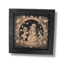 Load image into Gallery viewer, Framed Art - CUSTOM - Santa Christmas SET of 3 Pictures