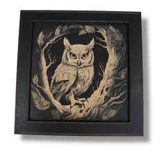 Load image into Gallery viewer, Framed Art - CUSTOM - Owls SET of 3 Pictures