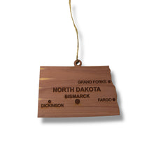 Load image into Gallery viewer, Ornament - CUSTOM - North Dakota State with Cities