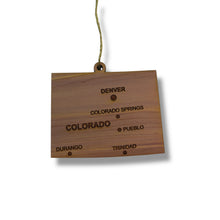 Load image into Gallery viewer, Ornament - CUSTOM - Colorado State with Cities