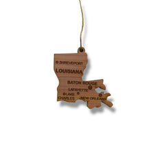 Load image into Gallery viewer, Ornament - CUSTOM - Louisiana State with Cities