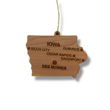 Load image into Gallery viewer, Ornament - CUSTOM - Iowa State with Cities