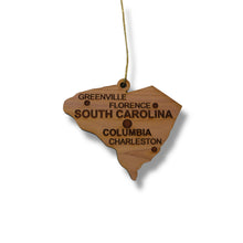 Load image into Gallery viewer, Ornament - CUSTOM - South Carolina State with Cities