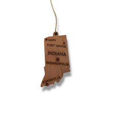Load image into Gallery viewer, Ornament - CUSTOM - Indiana State with Cities